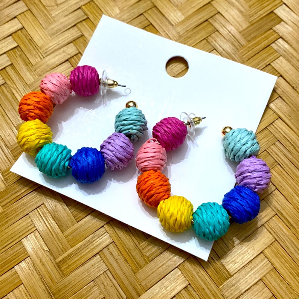 Rainbow Statement Earrings